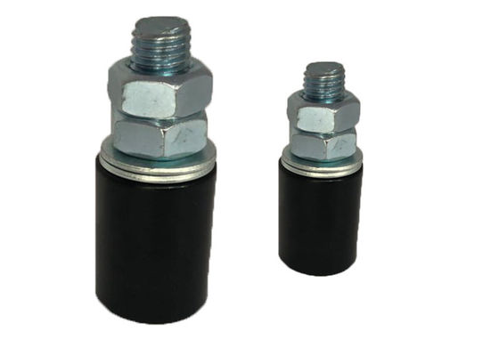 Roues en nylon en plastique de rouleaux de guide blanches et noires avec le boulon 40x250mm