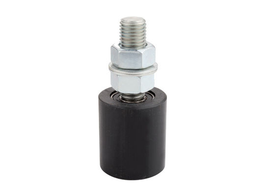Roues en nylon en plastique de rouleaux de guide blanches et noires avec le boulon 40x250mm