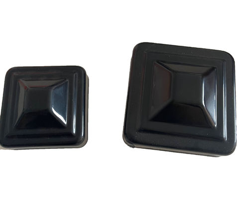 la barrière galvanisée Post Caps 6x6 4x4 de 2 3/8&quot; 2 1/2 » saupoudrent les soudures enduites à l'intérieur de l'étape dehors 4