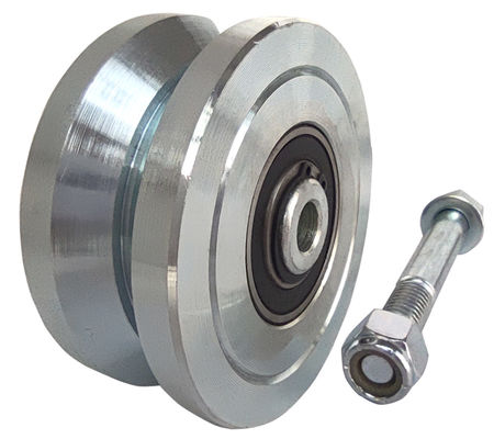 3&quot; 4&quot; 6&quot; roue de porte de V-cannelure pour l'acier solide de voies de porte de glissement de V-profil 3000 livres 5000 livres