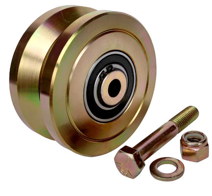 3&quot; 4&quot; 6&quot; roue de porte de V-cannelure pour l'acier solide de voies de porte de glissement de V-profil 3000 livres 5000 livres