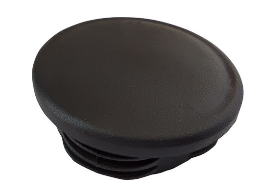 3,5 pouces 4 noir en plastique rond du chapeau 50x50 de courrier de pouce