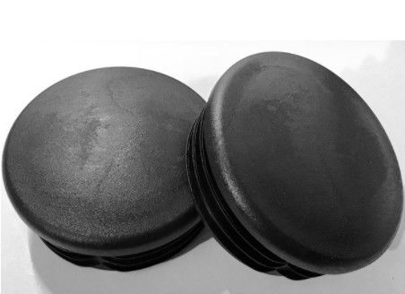 3,5 pouces 4 noir en plastique rond du chapeau 50x50 de courrier de pouce