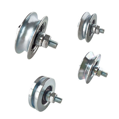 Roue en aluminium de fenêtre de glissement de cannelure d'U avec l'incidence simple pour le bureau