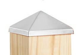 3x4 2x4 1 3/8&quot; 1 1/4&quot; matériel triangulaire de fer de chapeau en métal de pilier de Post Cap Galvanised de barrière