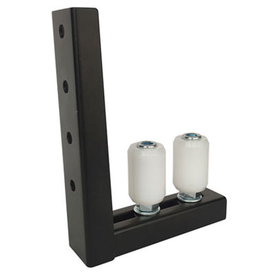 la parenthèse de guide de porte de glissement de 40x60mm nylon blanc noir de 90 degrés s'ajustent