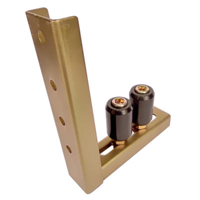 support noir jaune de guide supérieur de rouleaux de la parenthèse 2 de rouleau de porte de glissement de 8mm à de 55mm