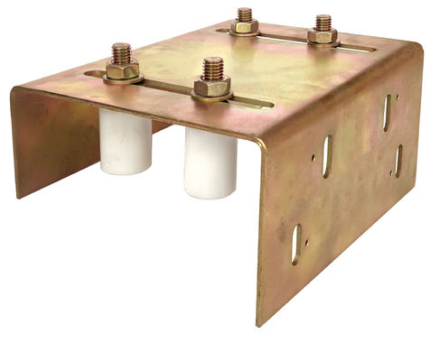 Rouleau de guide en nylon avec la parenthèse pour l'acier de la parenthèse de guide de porte de glissement 40x60