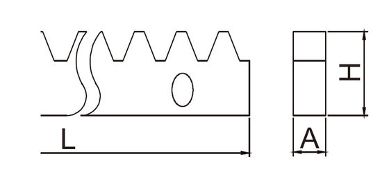 Longueur dentée M4 galvanisé blanc M6 du pignon 1m 2m de support et de porte de glissement