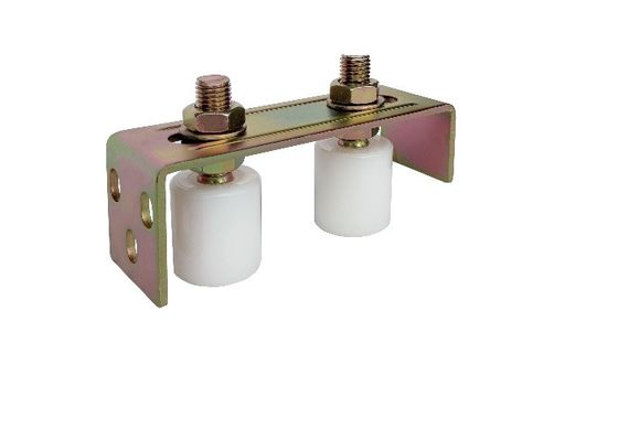 Parenthèse en nylon de rouleau de guide de 2 rouleaux pour la porte de glissement