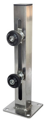 La double parenthèse 0-195mm de rouleaux de guide de porte de glissement de rouleau ajustent l'acier inoxydable 304