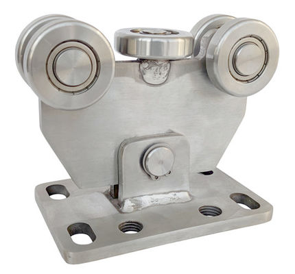 La porte de glissement résistante de l'acier inoxydable 304 roule 5 roues pour 60X60 la voie 50mm