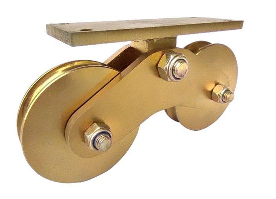 4,72 pouces 120mm U cannellent le bâti résistant de double fond de roues de porte de glissement