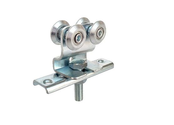 ZINC BLANC 4 ROULEAUX ACCROCHANT LE RAIL ACCROCHANT CONVENABLE DE PORTE GLISSANT LE ROULEAU DE PORTE ACCROCHANT AVEC LE PLAT DE COURBURE