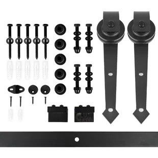flèche en acier coulissante résistante de Kit System 6.6ft de rail de voie de matériel de porte de cabinet 80kg