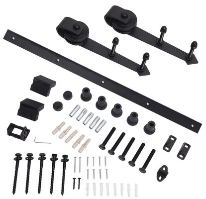 flèche en acier coulissante résistante de Kit System 6.6ft de rail de voie de matériel de porte de cabinet 80kg
