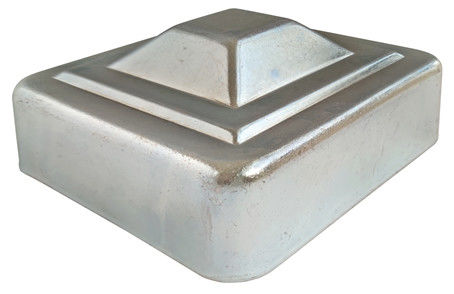 3 chapeau carré de courrier galvanisé de pouce par 100mm