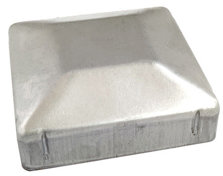 2 3/8&quot; 2 7/8&quot; 2,5&quot; trapèze blanc d'acier de Post End Cap 6x4 5x5 6x6 de barrière