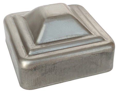 3 chapeau carré de courrier galvanisé de pouce par 100mm