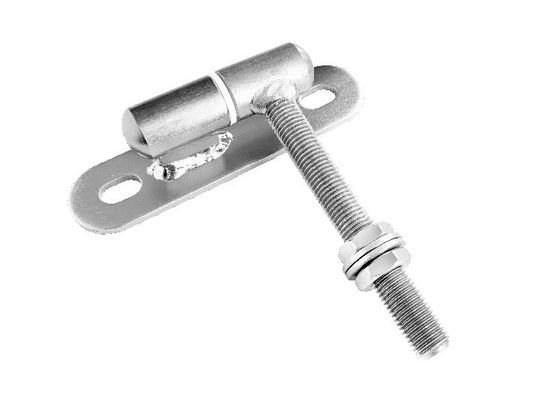 Boulon M16 sur le matériel réglable de charnière de porte de noir de jardin résistant pour la porte d'oscillation en acier