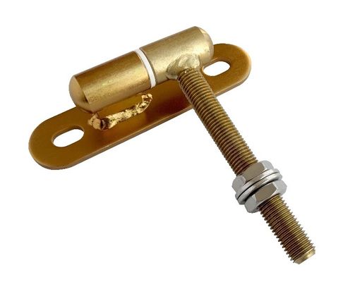 Boulon M16 sur le matériel réglable de charnière de porte de noir de jardin résistant pour la porte d'oscillation en acier