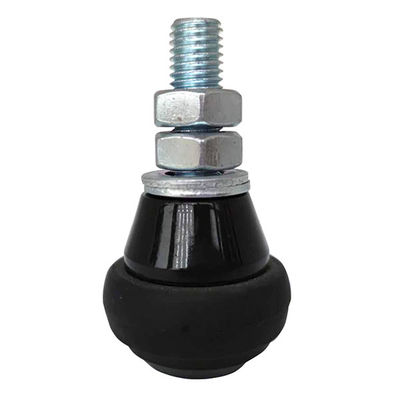 Guides automatiques en nylon de rouleau de porte de glissement de M10 M12 avec le cercle en caoutchouc 60.5mm
