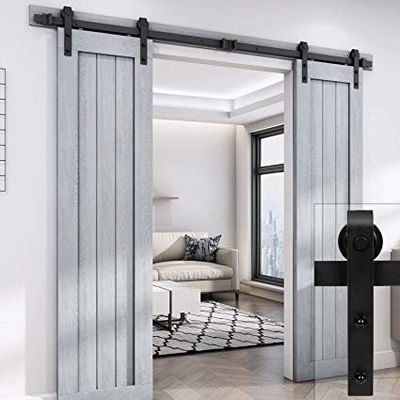 Matériels en bois intérieurs de porte de Diamond Iron Powder Coated Silde de noir de porte de Jinnaike