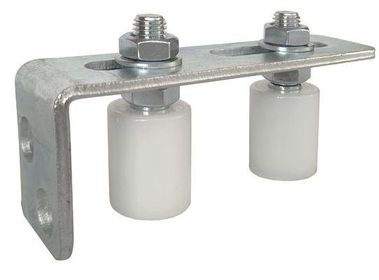 Zinc blanc de glissement de porte de guide supérieur de rouleaux en nylon réglables de la parenthèse 40x30