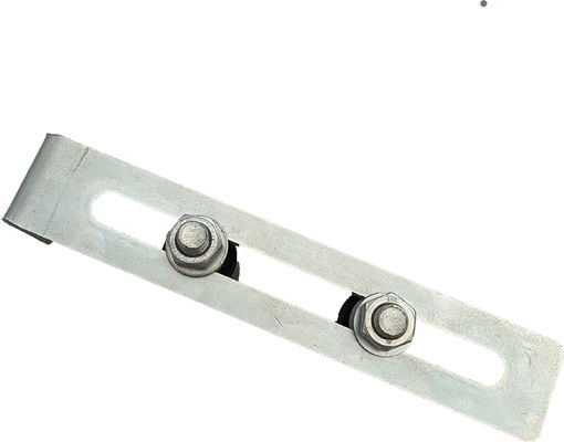 Zinc blanc de glissement de porte de guide supérieur de rouleaux en nylon réglables de la parenthèse 40x30