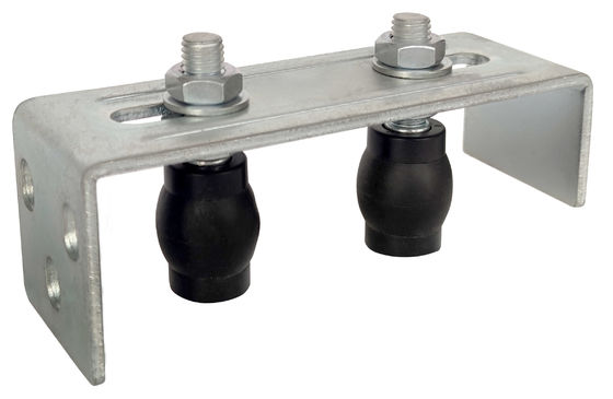 Double parenthèse de guide de porte de glissement de rouleaux L universel 64mm réglables résistants de courrier d'arrière