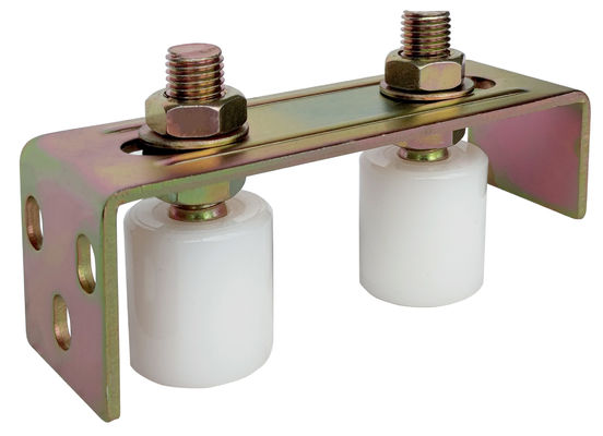 Double parenthèse de guide de porte de glissement de rouleaux L universel 64mm réglables résistants de courrier d'arrière