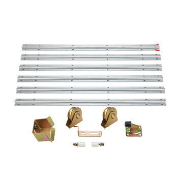 kit de matériel de porte coulissante d'ouvreur de porte de voie de roue de porte de glissement de 100mm