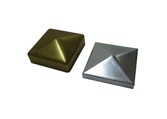 Fer 1&quot; 1 2&quot; 3&quot; barrière carrée Post Caps 100 x 100mm 115mm 120mm sans trous