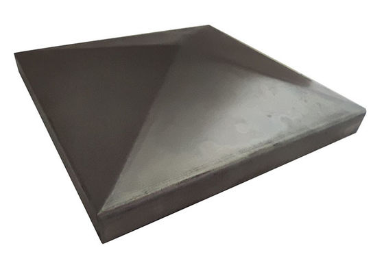 Fer 1&quot; 1 2&quot; 3&quot; barrière carrée Post Caps 100 x 100mm 115mm 120mm sans trous