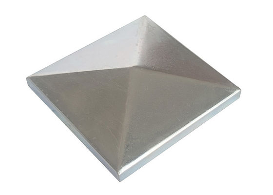 Fer 1&quot; 1 2&quot; 3&quot; barrière carrée Post Caps 100 x 100mm 115mm 120mm sans trous