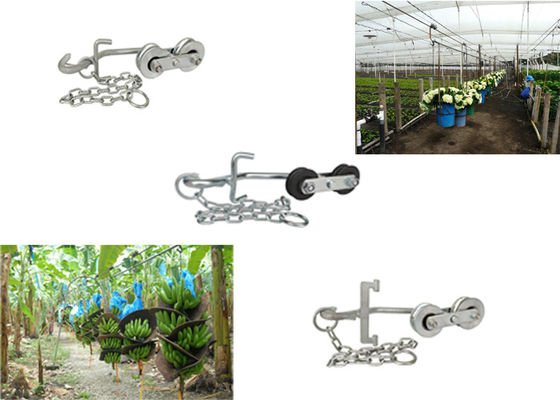 Chariot agricole à rouleaux de benne suspendue de la banane 250KG pour la banane rapide Garruchas de matériel de transport