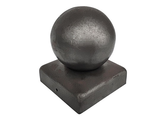 le poteau de boule en métal de fer rond de Finial de 100x100 10cmx10cm couvre pour la barrière