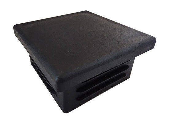 2 po. X 2 po. Chapeau en plastique de courrier de place noire pour la barrière 50mmx50mm 100mmx100mm