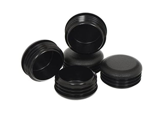 75mm 90mm 6 pouces plastique rond de Post Caps Black de barrière de 8 pouces