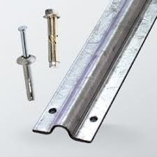 le rail accrochant de porte coulissante de grange de 2.9m 5.8m a galvanisé la voie de porte de cannelure de V réglable