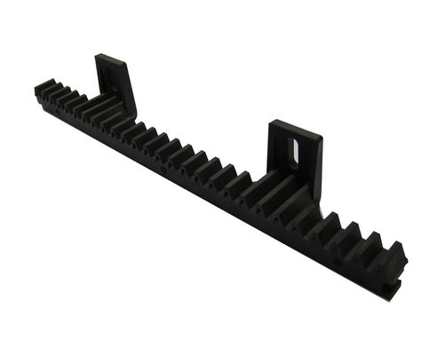Ouvreur 34cm de porte de glissement de support et de pignon de barre d'acier 2 crochets du nylon noir M4 incorporé