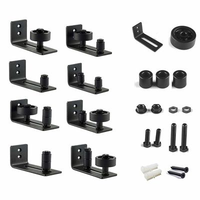 8 des guides réglables de 1 de grange de porte de matériel du fond plancher de rouleau parquetez le bâti de mur