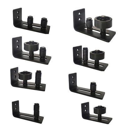 8 des guides réglables de 1 de grange de porte de matériel du fond plancher de rouleau parquetez le bâti de mur