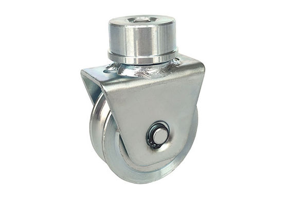 type degré en acier 60mm de roue de la cannelure v de 1320Lbs U et de voie 360 de rouleau de porte de glissement 80mm