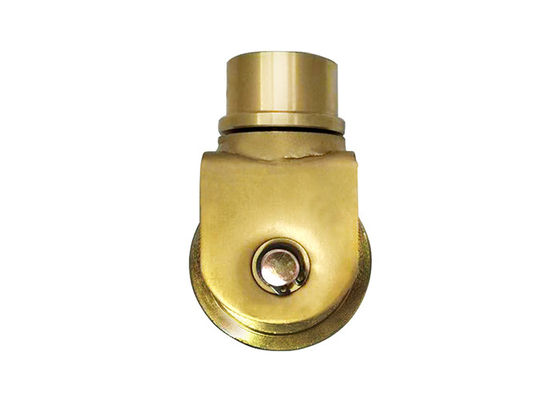 type degré en acier 60mm de roue de la cannelure v de 1320Lbs U et de voie 360 de rouleau de porte de glissement 80mm