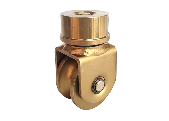 type degré en acier 60mm de roue de la cannelure v de 1320Lbs U et de voie 360 de rouleau de porte de glissement 80mm