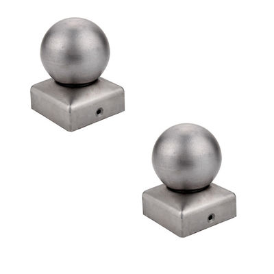 Barrière en bois en acier sphérique Post Caps Galvanized de boule 100 x 100 10cm x 10cm