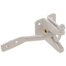Individu rotatif blanc d'anti d'ascenseur boulon en aluminium de porte coulissante fermant à clef l'or argenté 1115.5g externe