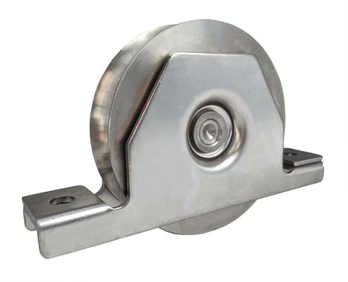 Accessoires de porte de glissement 3&quot; porte en acier de cannelure de la roue V avec 6202 soutenant