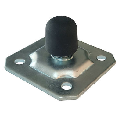 bouchon galvanisé argenté de porte avec l'embase de réparation carrée pour la porte de glissement/oscillation